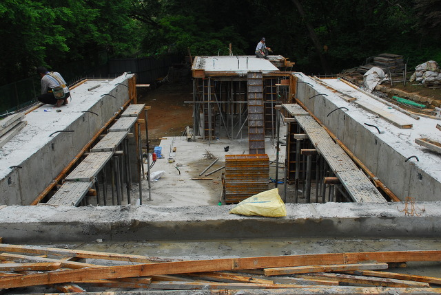 성전건축 거푸집 설치 및 철거후